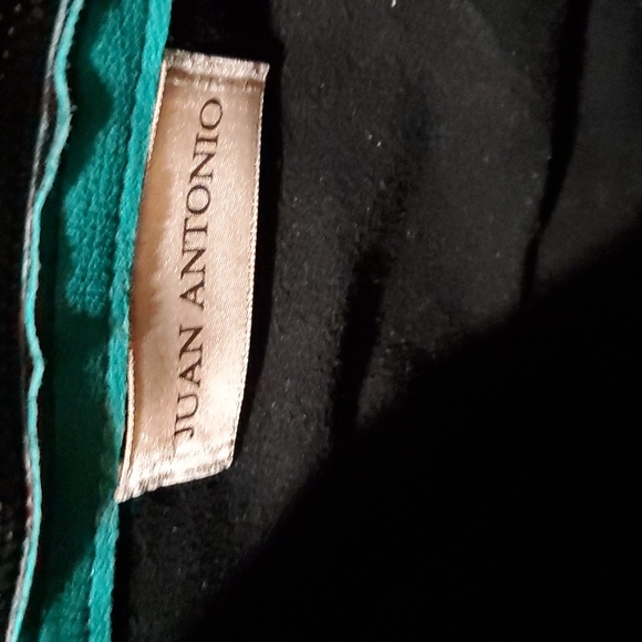 JUAN ANTONIO, 12×15 HAND BAG. BRAND NEW WITH TAGS HAND TOOLED LEATHER TOTE, TURQ - Picture 4 of 7